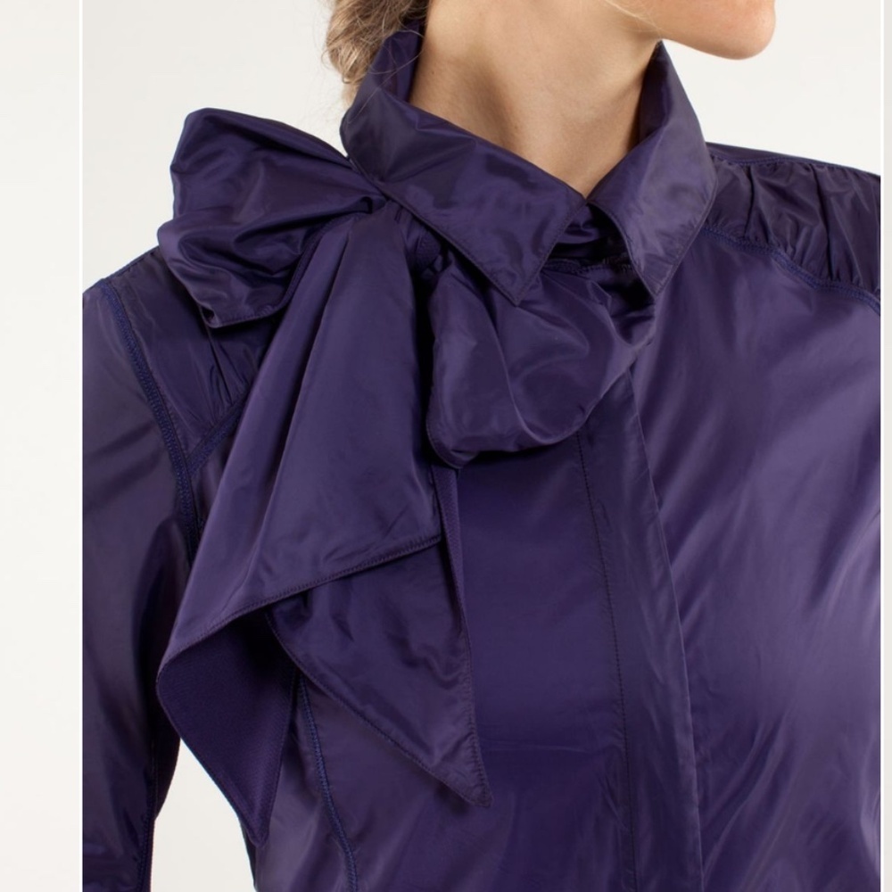 Lululemon Windbreaker 10 Pedal Power Wind Shirt Dense Purple Cycling Travel Zip - Picture 3 of 16